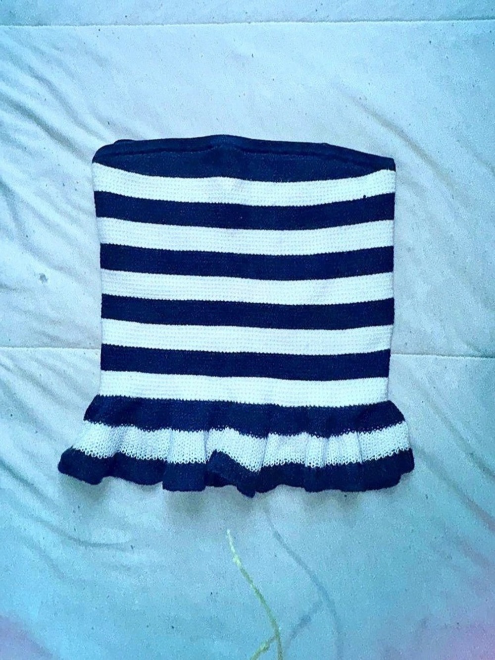American Eagle Striped Sweater in Blue & White Size XS Like New